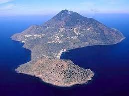 Panoramic view of Filicudi Island, showcasing its rugged landscapes and coastal beauty.