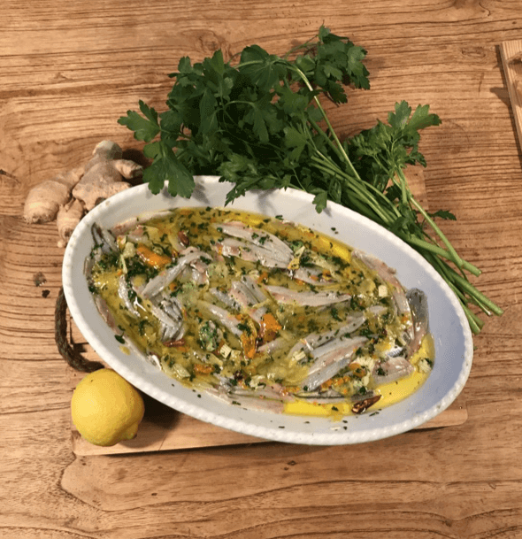 Alici Marinate al Bergamotto 500 gr. - Tastiness Food Shop