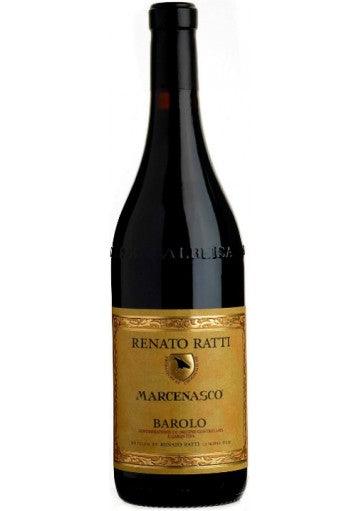 Barolo DOCG Marcenasco by Renato Ratti, a hand-harvested Nebbiolo wine from Piemonte, 75 cl bottle.