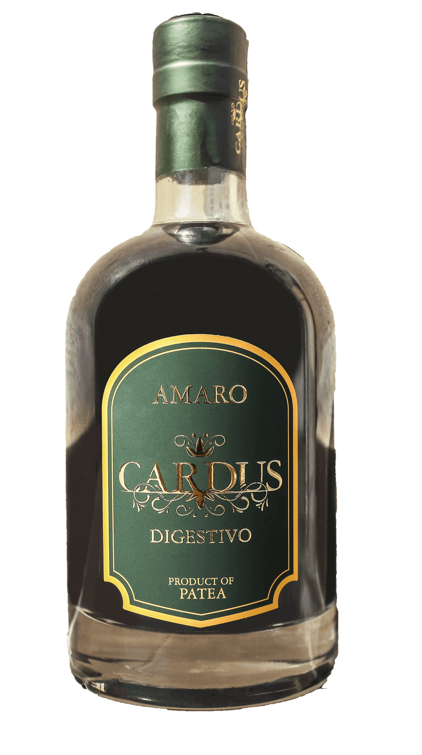 Amaro di Calabria alle Erbe Cardus 70 cl, un pregiato liquore digestivo con erbe e agrumi.