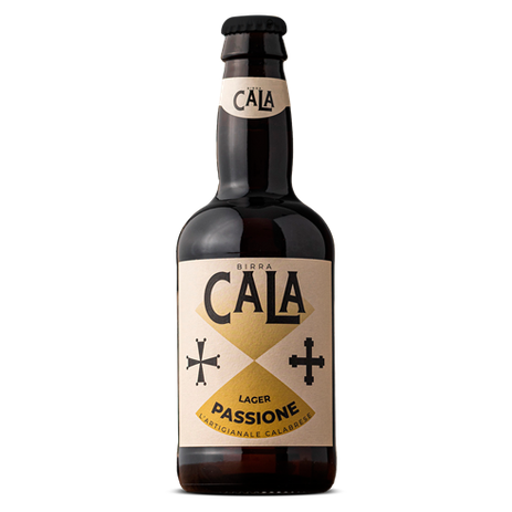 Birra Artigianale Calabrese in bottiglia da 33 cl, confezione per la lager Passione, autentico sapore della Calabria.