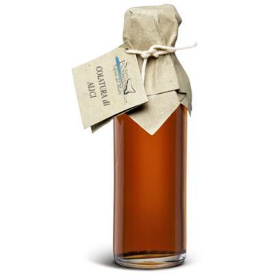 Colatura di Alici Bottiglia di Vetro da 100 ml con etichetta tradizionale in carta.