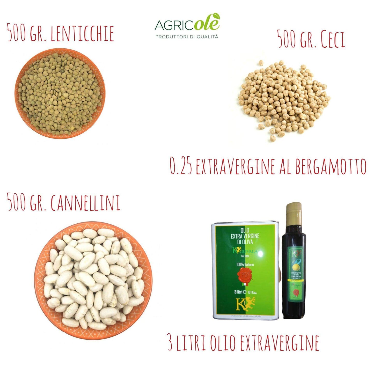 Box - spesa Legumi e Olio - Cadeau - horecahub.myshopify.com
