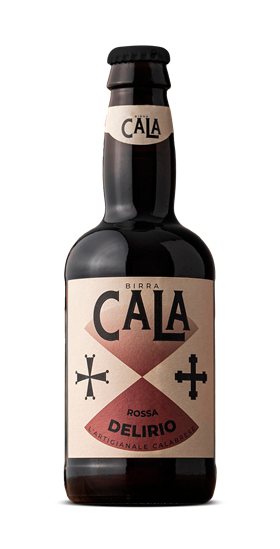 Birra Artigianale Calabrese 33 cl. bottiglia rossa DELIRIO della Birra Cala.