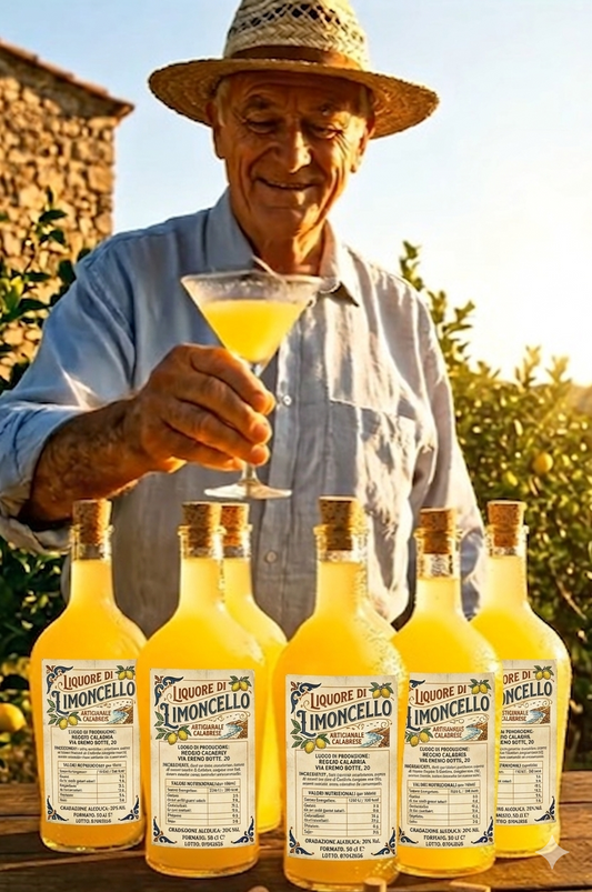 Limoncello - handwerklich hergestellter kalabrischer Zitronenlikör 50 cl
