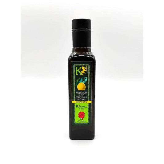 Olio Extravergine Biologico Molito a Freddo aromatizzato al Bergamotto bottiglia da 25 cl.