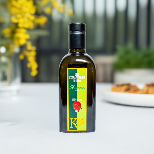 Natives Bio-Olivenöl Extra 100% italienisch, gewonnen durch Kaltpressung 25 cl.