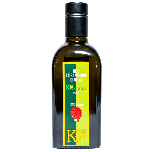 Natives Bio-Olivenöl Extra 100% italienisch, gewonnen durch Kaltpressung 25 cl.