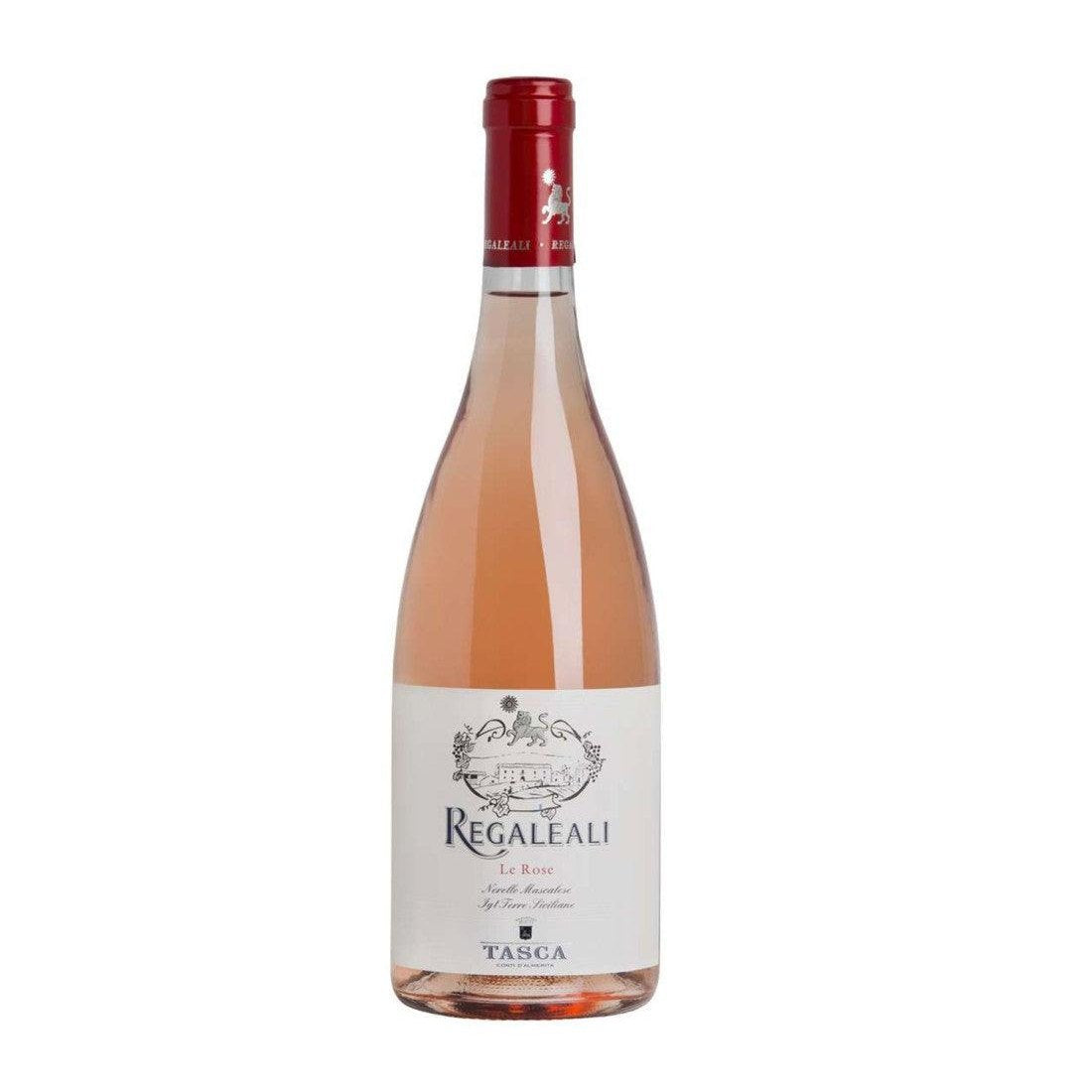 Regaleali Le Rose Sicilia IGT 75 cl wine bottle, a fine Sicilian rosé ideal for aperitifs.