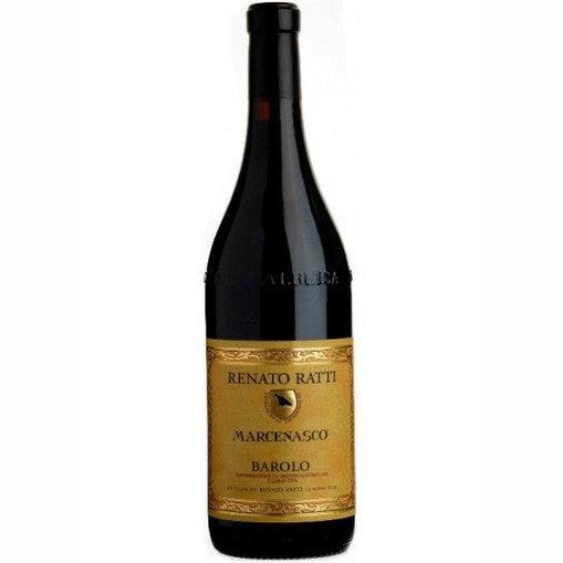 Barolo DOCG Marcenasco by Renato Ratti, a hand-harvested Nebbiolo wine from Piemonte, 75 cl bottle.