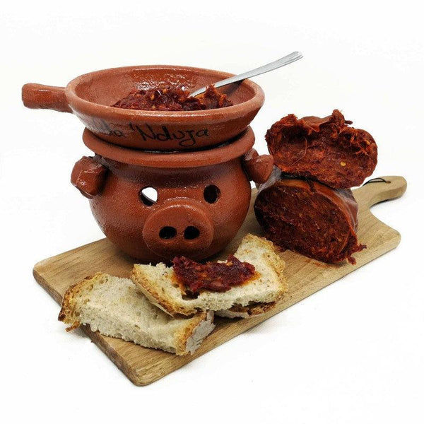 Terracotta Nduja Warmer Handcrafted High Quality From Calabria 